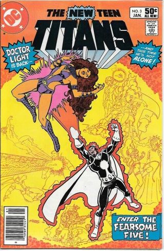 The Teen Titans Comic Book 3 Dc Comics 1981 Near Unread
