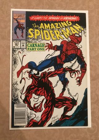 Spider - Man Issue 361 Nm (spider - Man Vs Carnage) 1st Carnage