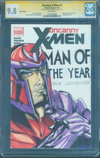 Uncanny X Men 1 Cgc 9.  8 Ss Magneto Apocalypse Movie Art Sketch
