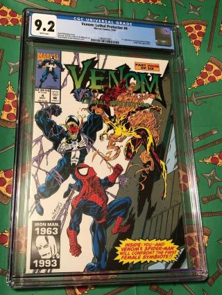 Marvel 1993 Venom Lethal Protector 4 Comic Book Cgc Graded 9.  2 1st Scream
