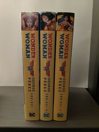 Wonder Woman Omnibus By George Perez.  Complete Set Vol 1 - 3.