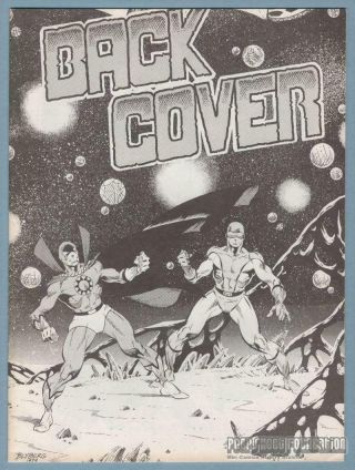 Back Cover 2 Comic Fanzine Will Blyberg Pete Iro Sam De La Rosa Novak 1979