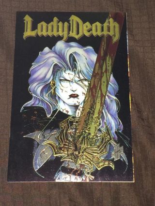 Lady Death 1 1994 Chromium Cover Vf,  Chaos Comics 1st Print