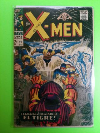 1966 Marvel Comics The X - Men 25 Silver Age Comic Jack Kirby Cover Roy Thomas