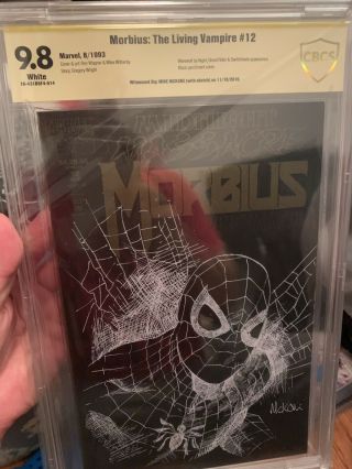 Cbcs 9.  8 Ss Mike Mckone Spider - Man Art Sketch Cover