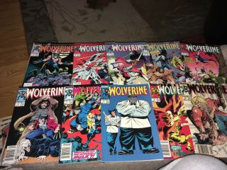 Wolverine 1988 - 89 Marvel Comic Books 1 - 10 Ck