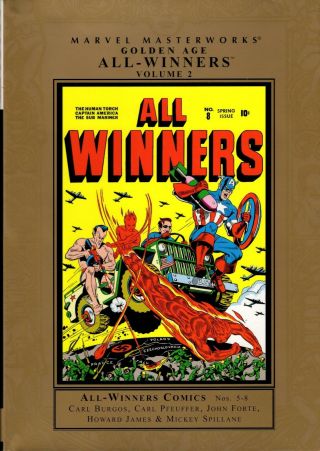 Marvel Masterworks Golden Age All - Winners Vol 2 Near