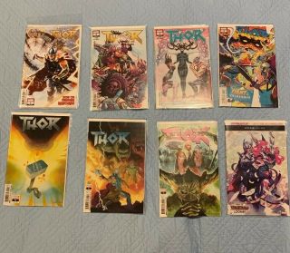 Marvel 2018 Thor 1 2 3 4 5 6 7 8 Jason Aaron Mike Del Mundo 1st Prints