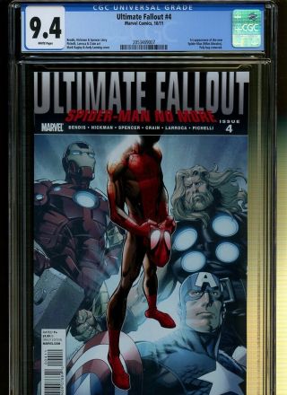 Ultimate Fallout 4 Cgc 9.  4 | Marvel 2011 | 1st Spider - Man - Miles Morales.