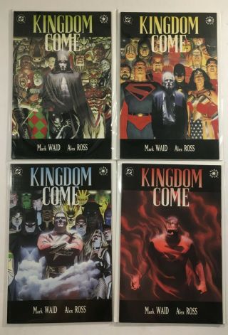 Dc Comics Kingdom Come Issues 1 - 4 Complete Mark Waid Alex Ross 1996 Deal