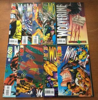 Wolverine 90,  91,  92,  93,  94,  95,  96,  98,  99 (1988 Marvel Comics) X - Men,  Logan