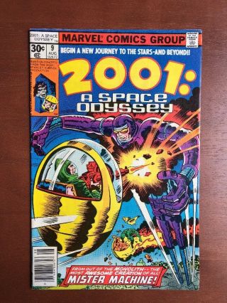 2001 A Space Odyssey 9 (1977) 8.  5 Vf 2nd Machine Man App Marvel Key Issue