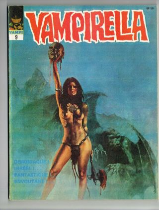 Vampirella 9 Warren Publishing French Edition 1971 Nm - Mario Bava Horror Movies