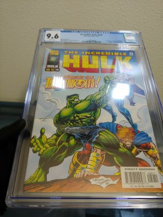 The Incredible Hulk 449 CGC 9.  6 NM,  White Pages Introducing the Thunderbolts 7