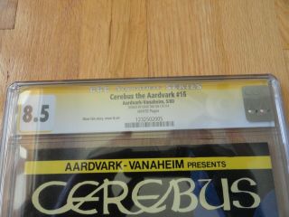 Cerebus the Aardvark 16 Signed by Dave Sim CGC 8.  5 2