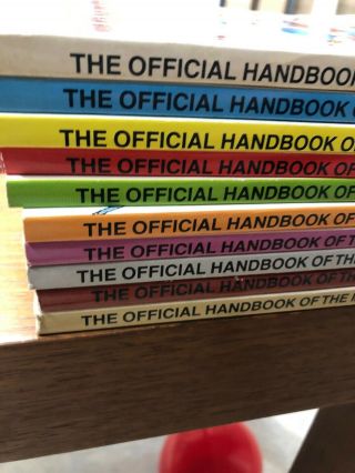 The Official Handbook Of The Marvel Universe Graphic Novel 1 - 10 Set 1986 - 87
