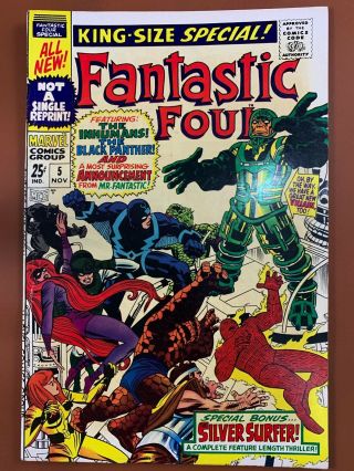 Fantastic Four Annual 5 Marvel Comics 1st Appearance Of Psycho Man Silver Age