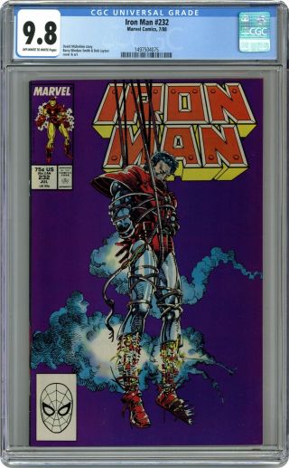 Iron Man (1st Series) 232 1988 Cgc 9.  8 1497504075
