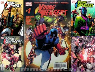 Young Avengers 1 2 3 4 5 Vol 1 Kate Bishop 5 Pc Set Hawkeye Marvel Comics