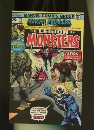 Marvel Premiere 28 Vf,  8.  5 1 Book 1st Legion Of Monsters Man - Thing,  Morbius