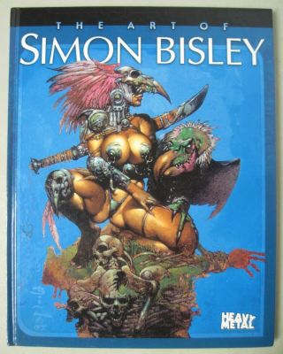 The Art Of Simon Bisley Heavy Metal Hc 1st Print Signed By Simon Bisley 2003