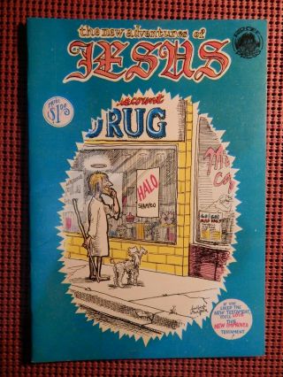 Underground Comix - Adventures Of Jesus 1 1969 1st Print - Heavy Stock Cover