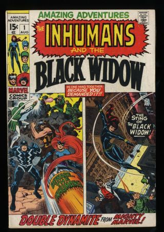 Adventures 1 Vg,  4.  5 Inhumans 1st Black Widow Solo