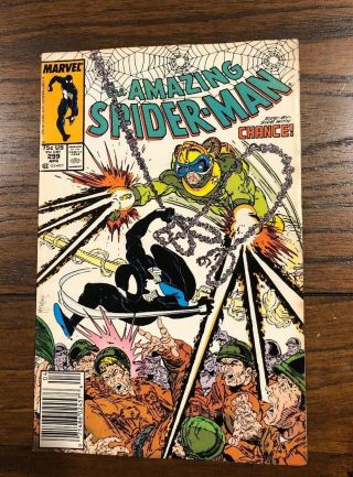 The Spider - Man 299 Marvel 1988 First Venom Cameo.  Ships In Gemini