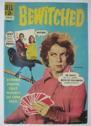 Bewitched 4 Dell Comics 1966 Tv Photo Cvr Elizabeth Montgomery Agnes Moorehead