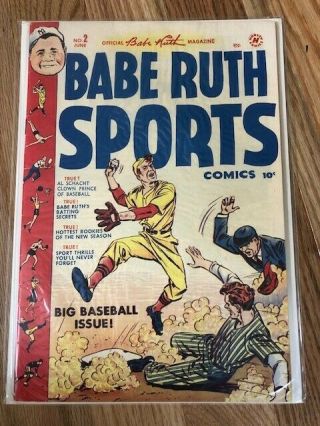 Babe Ruth Sports Comic 2 In Very Good To Very Fine