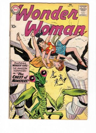 Wonder Woman 112,  Feb 1960 Very Good 4.  0