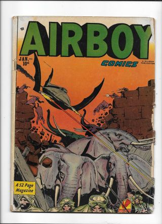 Airboy Comics Vol.  8 12 [1952 Gd,  ] Awesome Cover