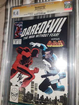 Signed Daredevil 257 Cgc 9.  4 Ss By John Romita Jr.  - 08/1988 - White Pages