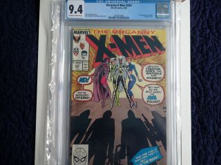 Uncanny X - Men 244 Cgc 9.  4 Nm 1st Jubilee Off White To White Pages Claremont