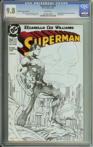 Superman 204 Cgc 9.  8 White Pages // Retailer Incentive Edition