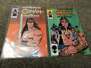 Conan The Destroyer 1 & 2 Complete Marvel 1995