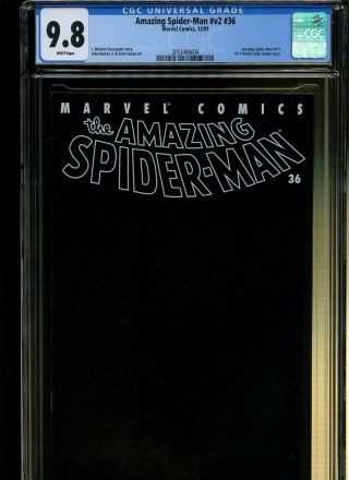 Spider - Man (vol.  2) 36 Cgc 9.  8 | Marvel | 9 - 11 World Trade Center Story.