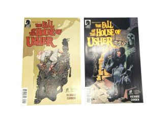 The Fall Of The House Of Usher 1 & 2 Complete Dark Horse Comic Edgar Allen Poe
