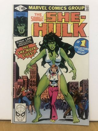 The Savage She - Hulk 1,  Vf/nm 1st Appearance She Hulk,  Origin She Hulk,  1980