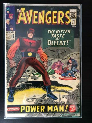 The Avengers 21 Marvel Comics Silver Age - 1st Power Man - Jack Kirby/stan Lee