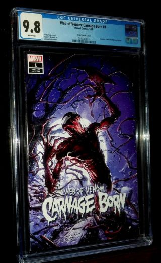 2019 Web Of Venom:carnage Born 1 Crain Variant Marvel Comics Cgc 9.  8 Nm/m
