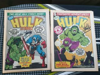 Stan Lee Signed Incredible Hulk 1979 Comic -,  Thank You.