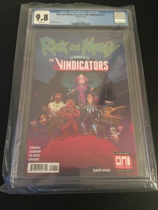 Rick And Morty Presents: The Vindicators 1 Cgc 9.  8 1st Pickle Rick