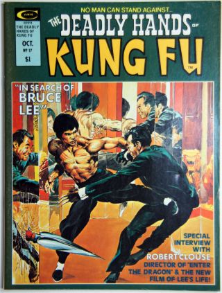 The Deadly Hands Of Kung - Fu Oct 1975 Issue 17 Staring Bruce Lee,  Nm,