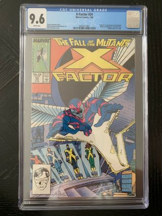 X - Factor 24 (1988) Key 1st Appearance Archangel Marvel Cgc 9.  6
