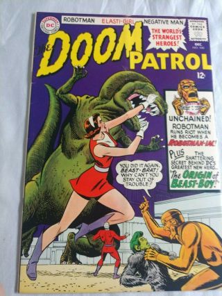 Doom Patrol 100 1965 2nd App And Origin Beast Boy.  Dc Key Teen Titans Dcu