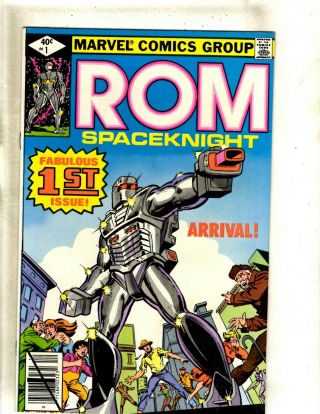 Rom 1 Nm Marvel Comic Book X - Men Spider - Man Avengers Defenders Robot Hj9