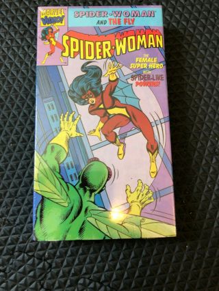 Rare Marvel Comics Spider - Woman And The Fly Vintage Vhs