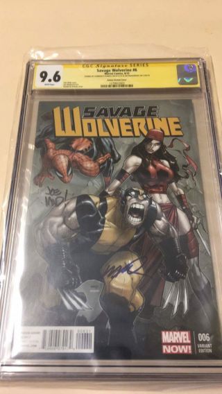 Savage Wolverine 6 Variant Signed By Humberto Ramos & Joe Madureira Cgc 9.  6 Ss