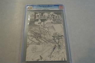 Cgc 9.  9 Lady Death The Crucible 1/2 Chaos Wizzard Special Edition 7/96